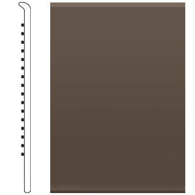 Roppe Roppe 6 Inch 1/8 Vinyl No Toe Base Light Brown Vinyl Flooring