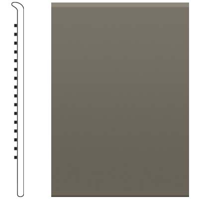 Roppe Roppe 4 Inch 0.080 Vinyl No Toe Base Lunar Dust Vinyl Flooring